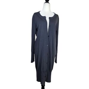 Ca va de soi Super 160  wool fine knit long cardigan